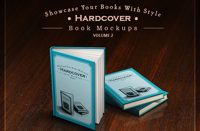 Hardcover Book Mockups – mega pack